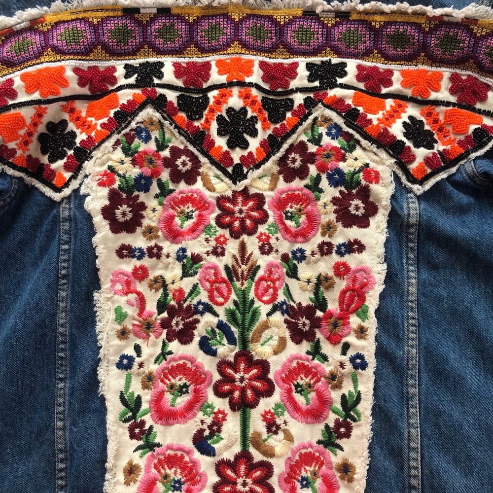 ZARA oversized jean jacket.